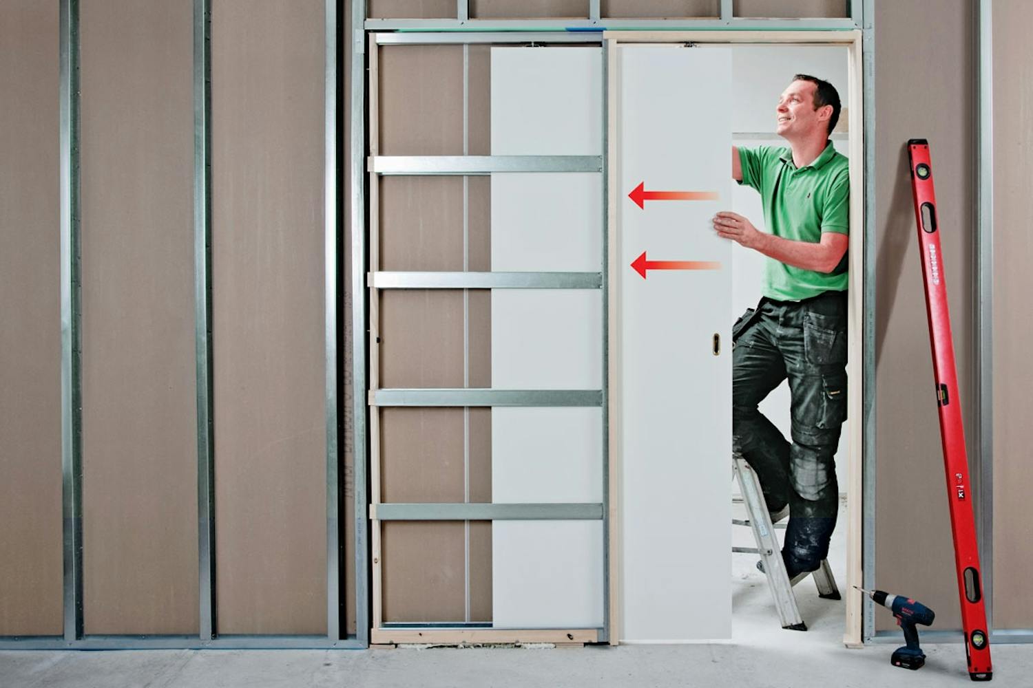 24528 indbygget skydedør